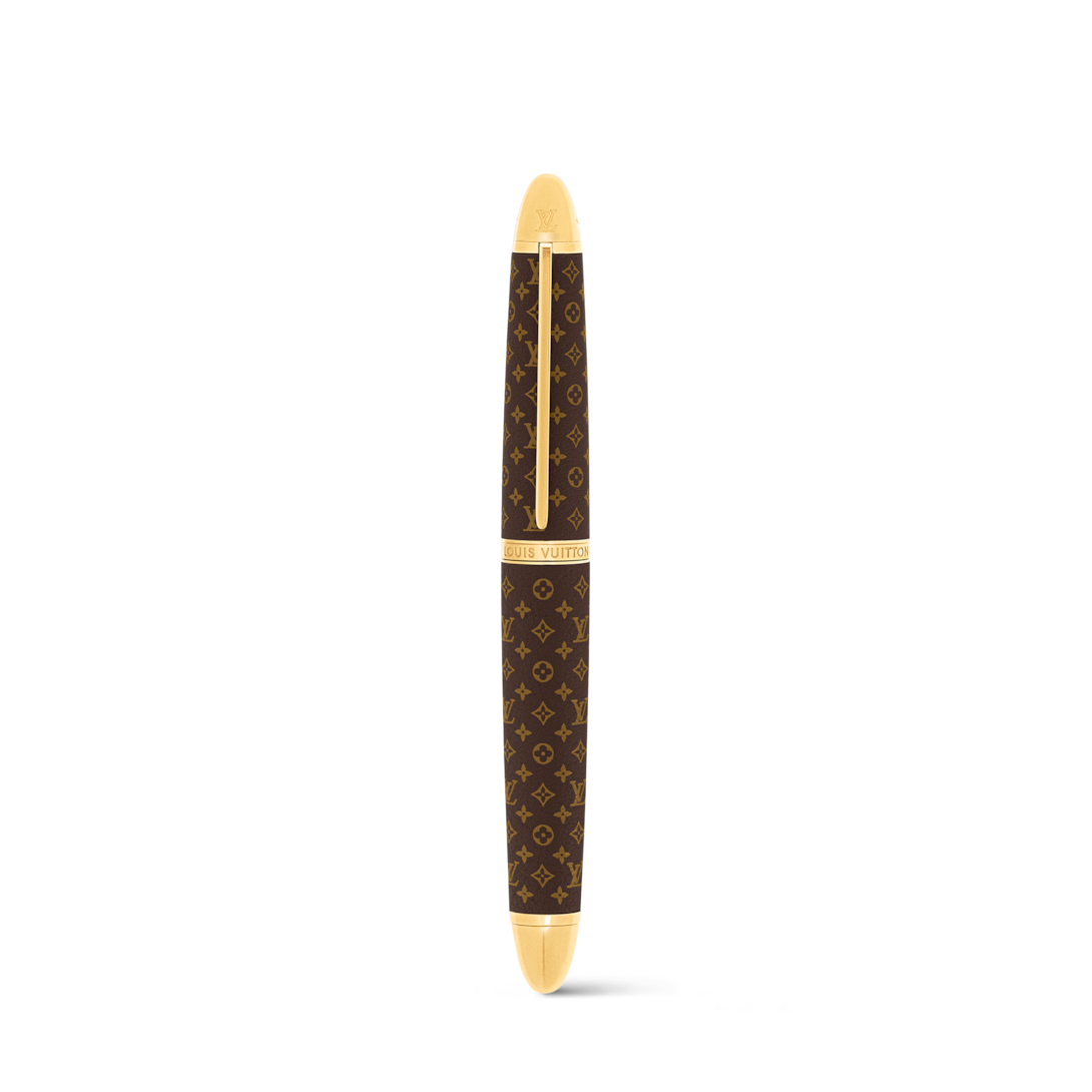 美品□LOUIS VUITTON ルイヴィトン GI1175 ローラーボールペン・ドック レザー モノグラム ブラウン ゴールド メンズ 現行品 定価170,500円 Doc Rollerball Pen - Library and Stationery GI1175 | LOUIS VUITTON